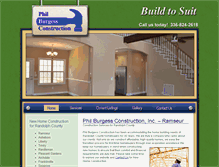 Tablet Screenshot of burgessconstructioninc.com